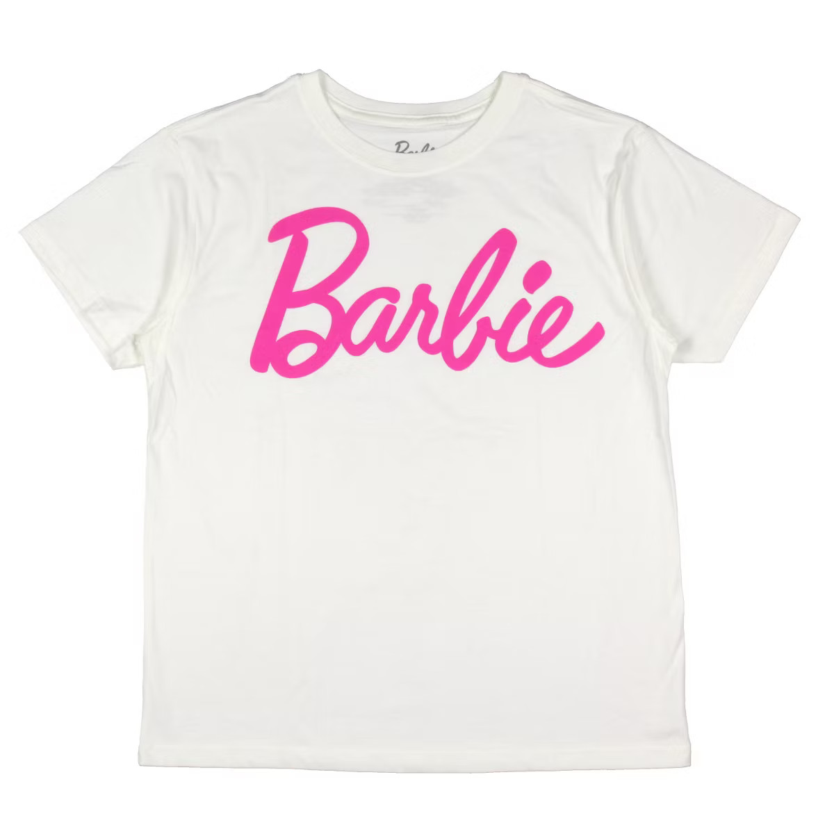 Barbie Women's Pink Logo Graphic Print Adult T-Shirt | Target