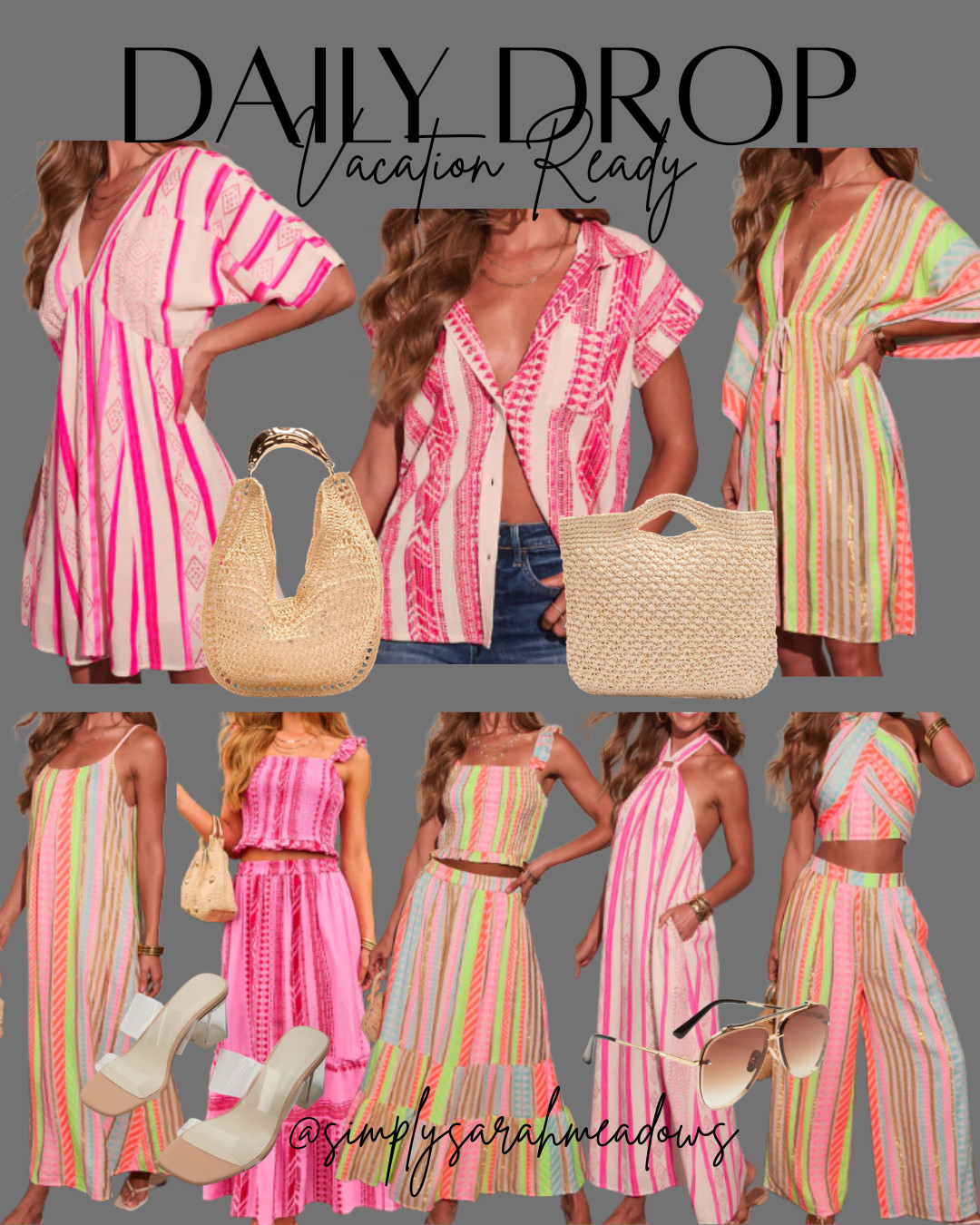 These colorful resort-inspired pieces are giving all the tropical getaway vibes! From breezy maxi dresses and matching sets to the cutest beach accessories, these are the effortless outfits you’ll be reaching for all summer long. Lightweight, flattering, and perfect for vacation, brunch, poolside, or sunset dinners. ✈️☀️🏖️ Use code MATCH40 for 40% off your order. 

Shop all my favorites before they sell out! 💕 Follow me on LTK for more daily finds, vacation style, and affordable fashion picks. #LTKSummer ##VacationStyle #ResortWear #VacationOutfits #SummerStyle #MomStyle #Trending #LTKSaleAlert #AffordableFashion #PoolsideStyle #SummerFashion #VacationReady  

 