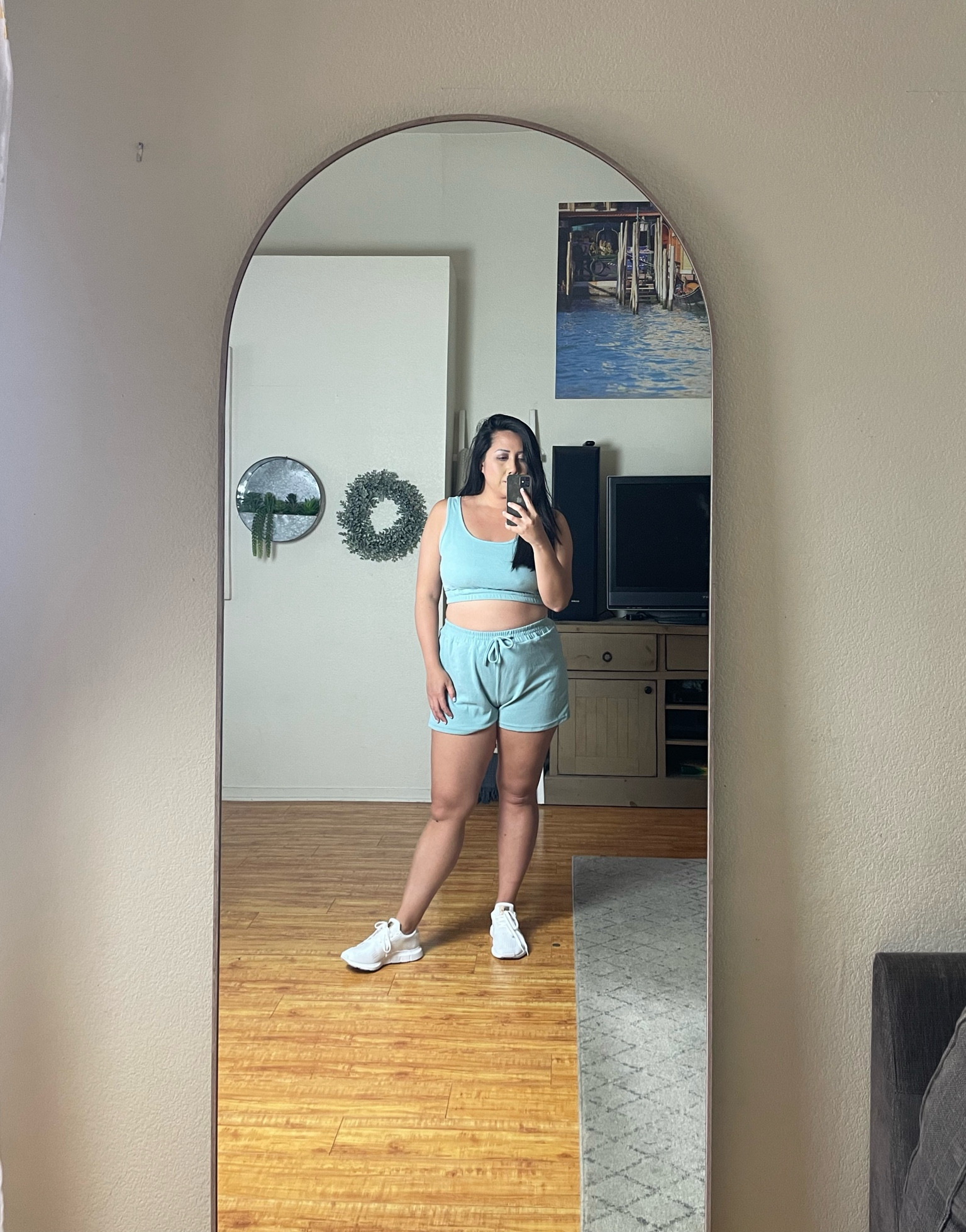Comfort level 100 with this 3 set tank and shorts for summer. I’m midsize size 12/14 5’ 3” I got them all in L. 

#LTKcurves #LTKfit #LTKFind