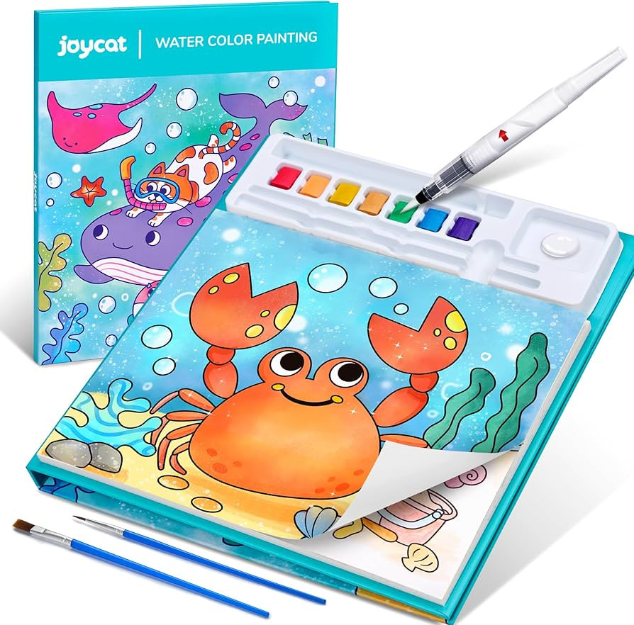 JoyCat Paint with Water Coloring Books for Toddlers, Watercolor Painting Sets for Kids Ages 3-5 4... | Amazon (US)
