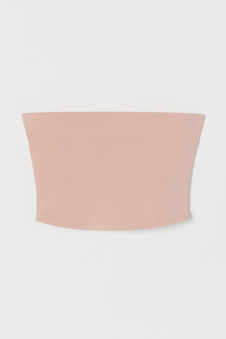 Short top in soft cotton jersey with concealed elastication at upper front. | H&M (US + CA)