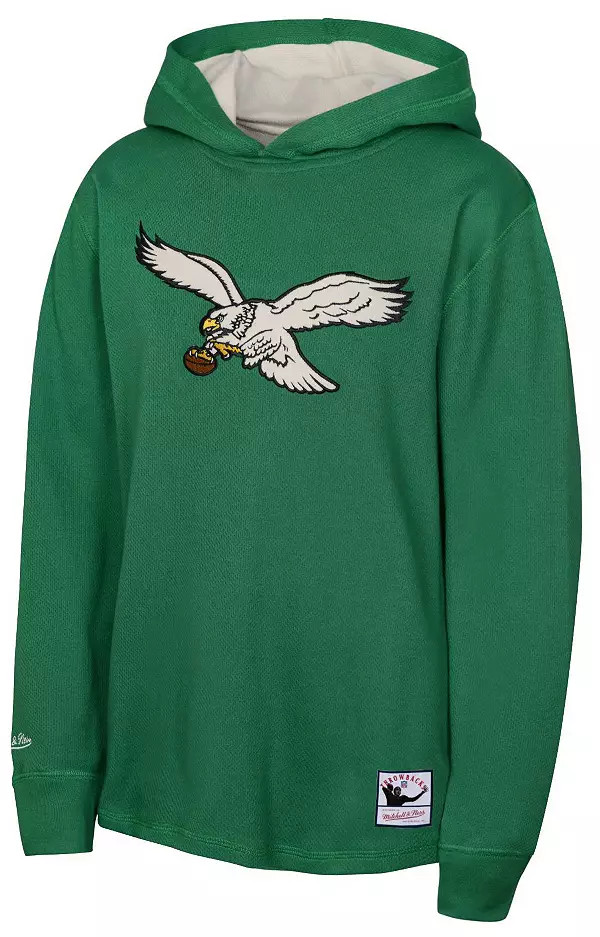 Mitchell & Ness Youth Philadelphia Eagles Thermal Green Hoodie | Dick's Sporting Goods