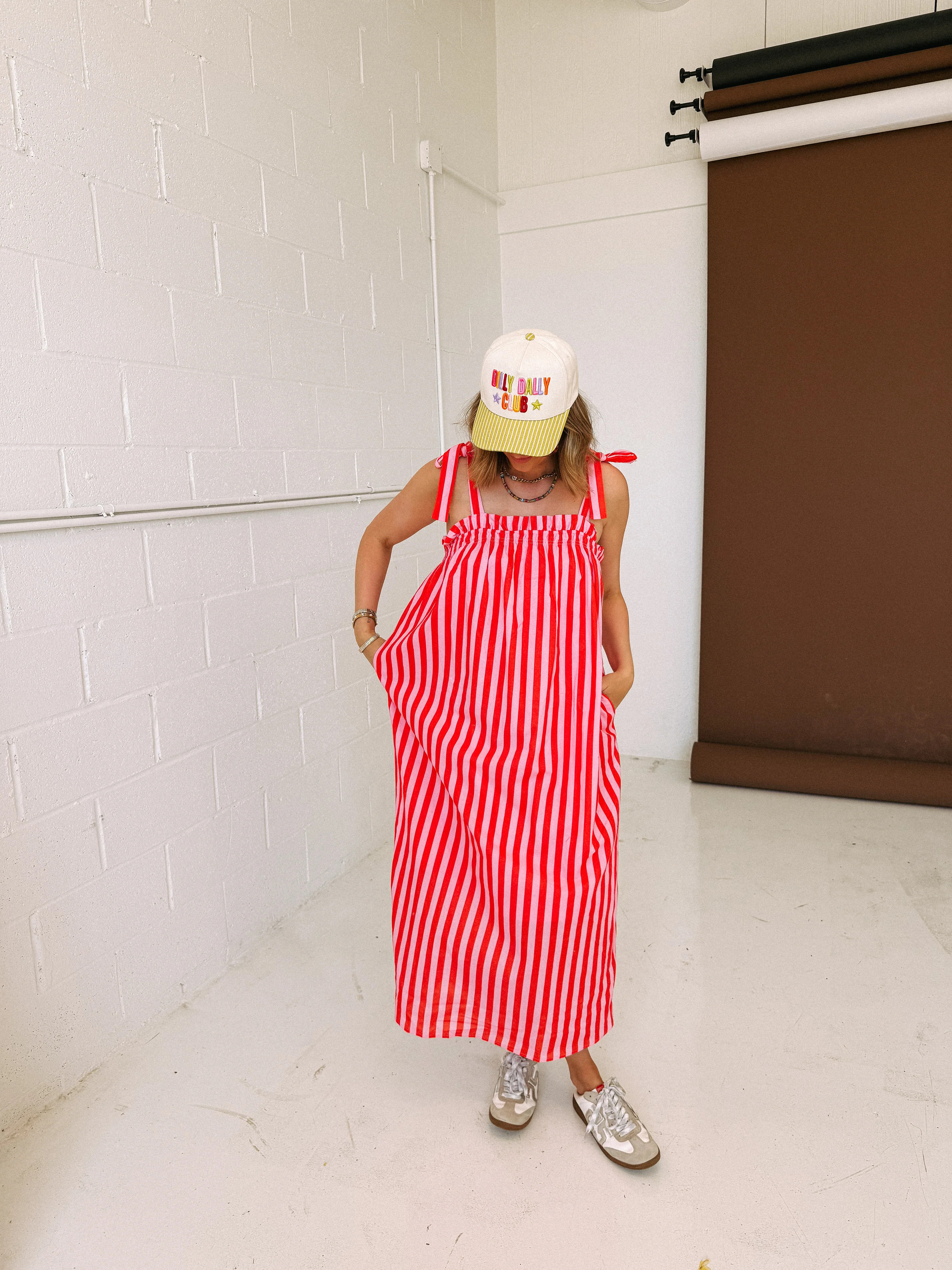 bonnie stripe bow dress | Etta+East