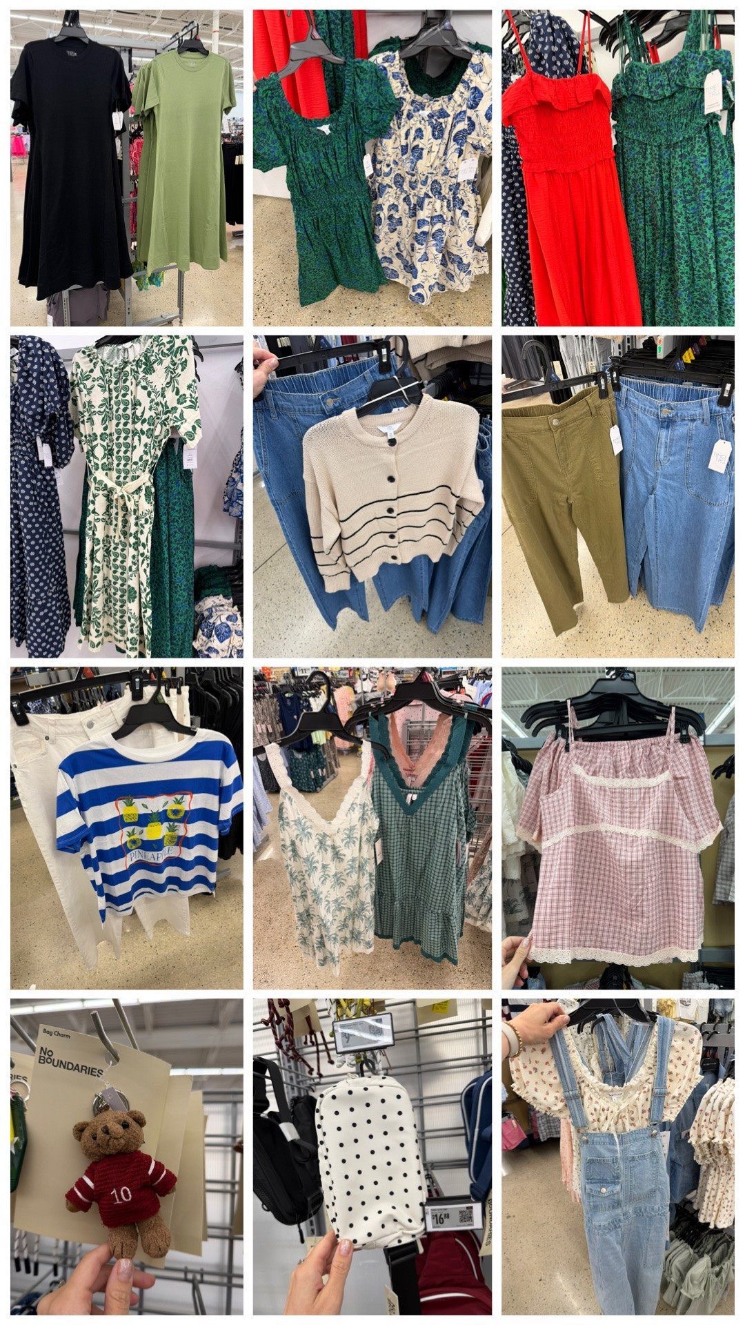 Look for these on your next Walmart run! Polka dot crossbody bag, new time and tru cargo pants, fancy pajamas and more. #walmartfashion