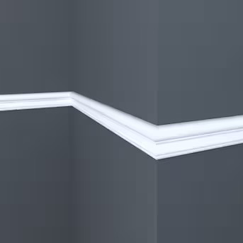 Ornamental Mouldings 9/16-in x 1-3/4-in x 8-ft Primed White hardwood OML43G Chair Rail Moulding | Lowe's