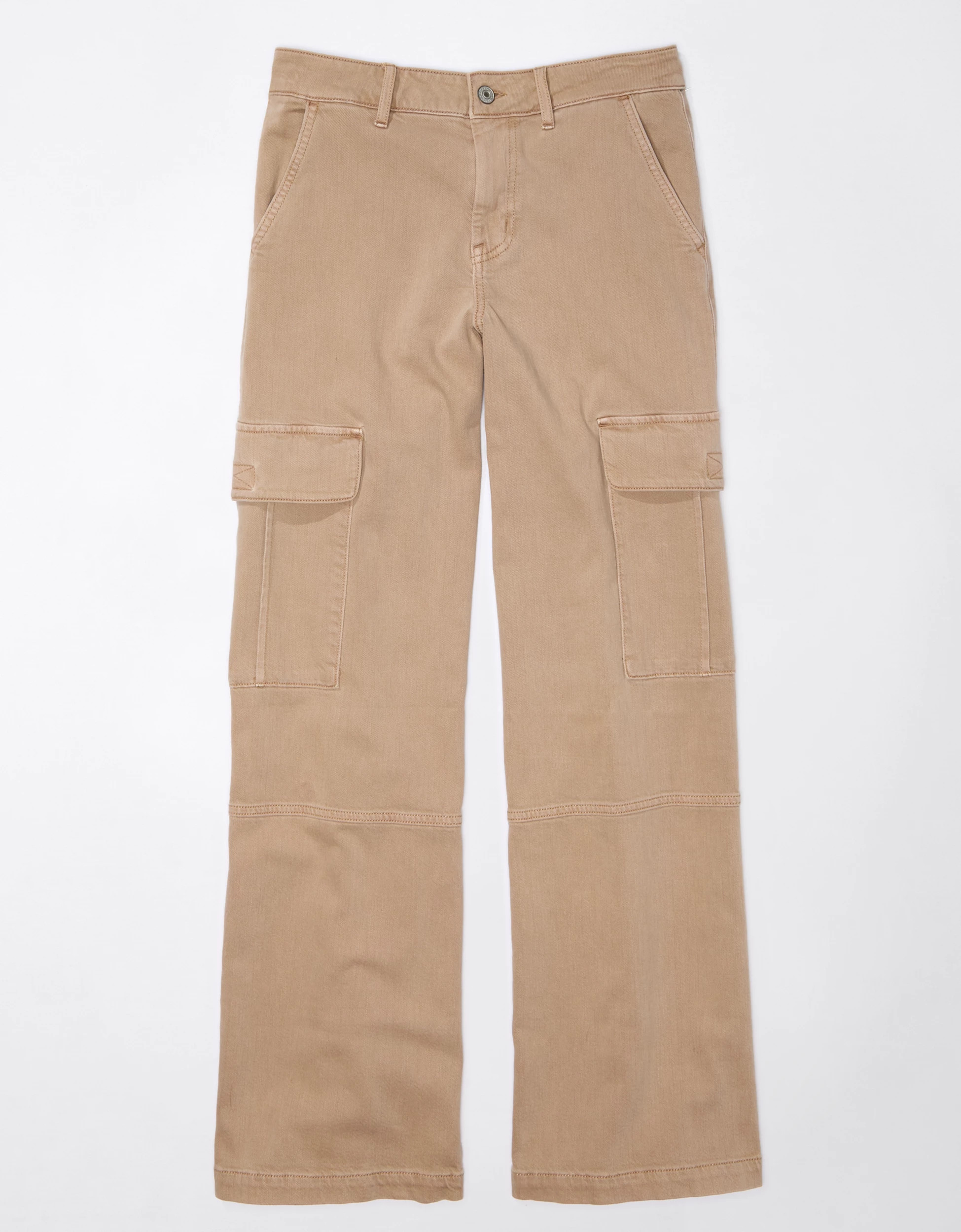 AE Dreamy Drape Stretch Cargo Super High-Waisted Baggy Wide-Leg Pant | American Eagle Outfitters (US & CA)