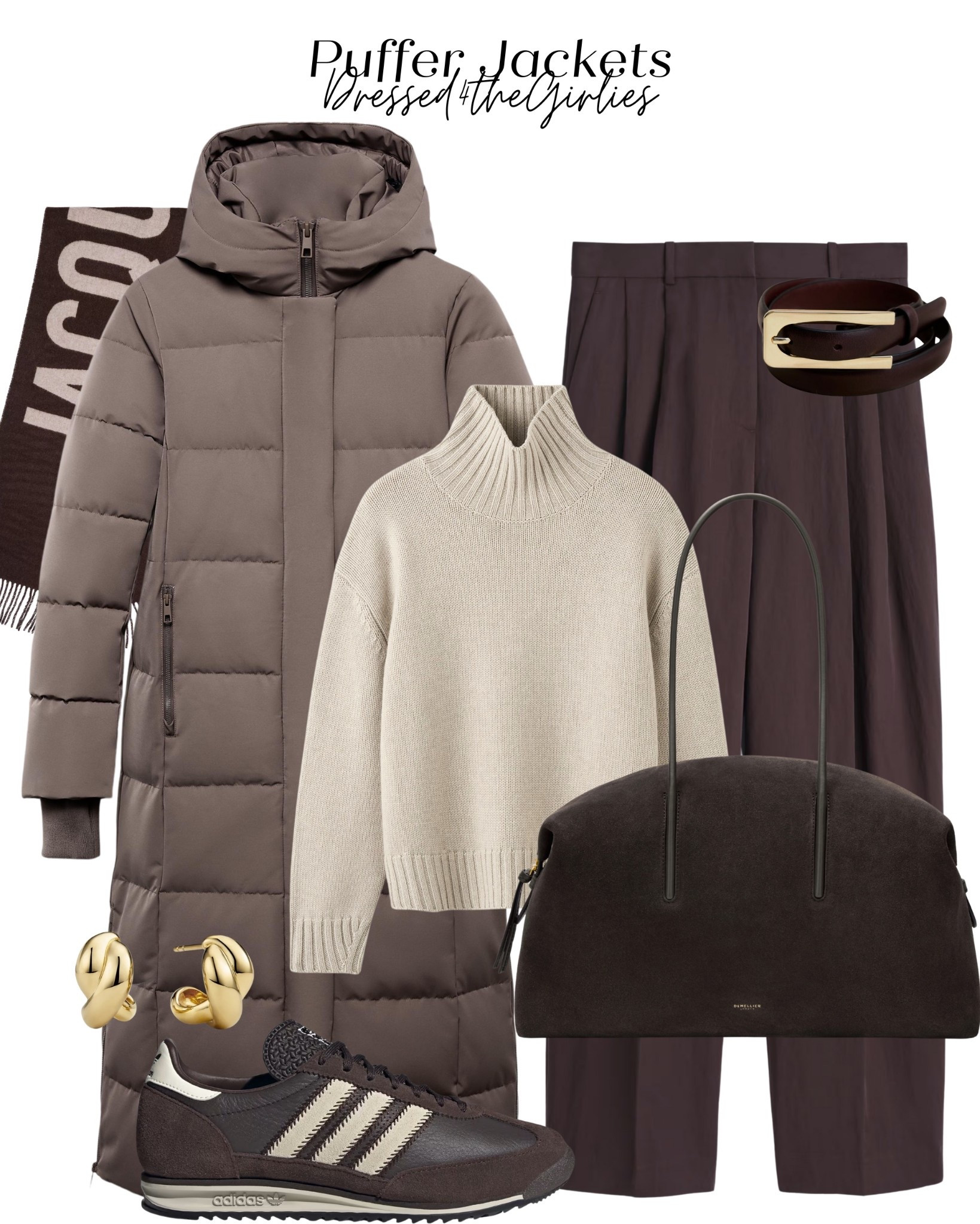 Puffer jackets🤎

Tags: beige puffer coat, beige puffer jacket, cream turtleneck jumper, brown tailored trousers, brown shoulder bag, brown adidas trainers, autumn workwear, winter causal outfit 

#LTKwinter #LTKworkwear #LTKuk