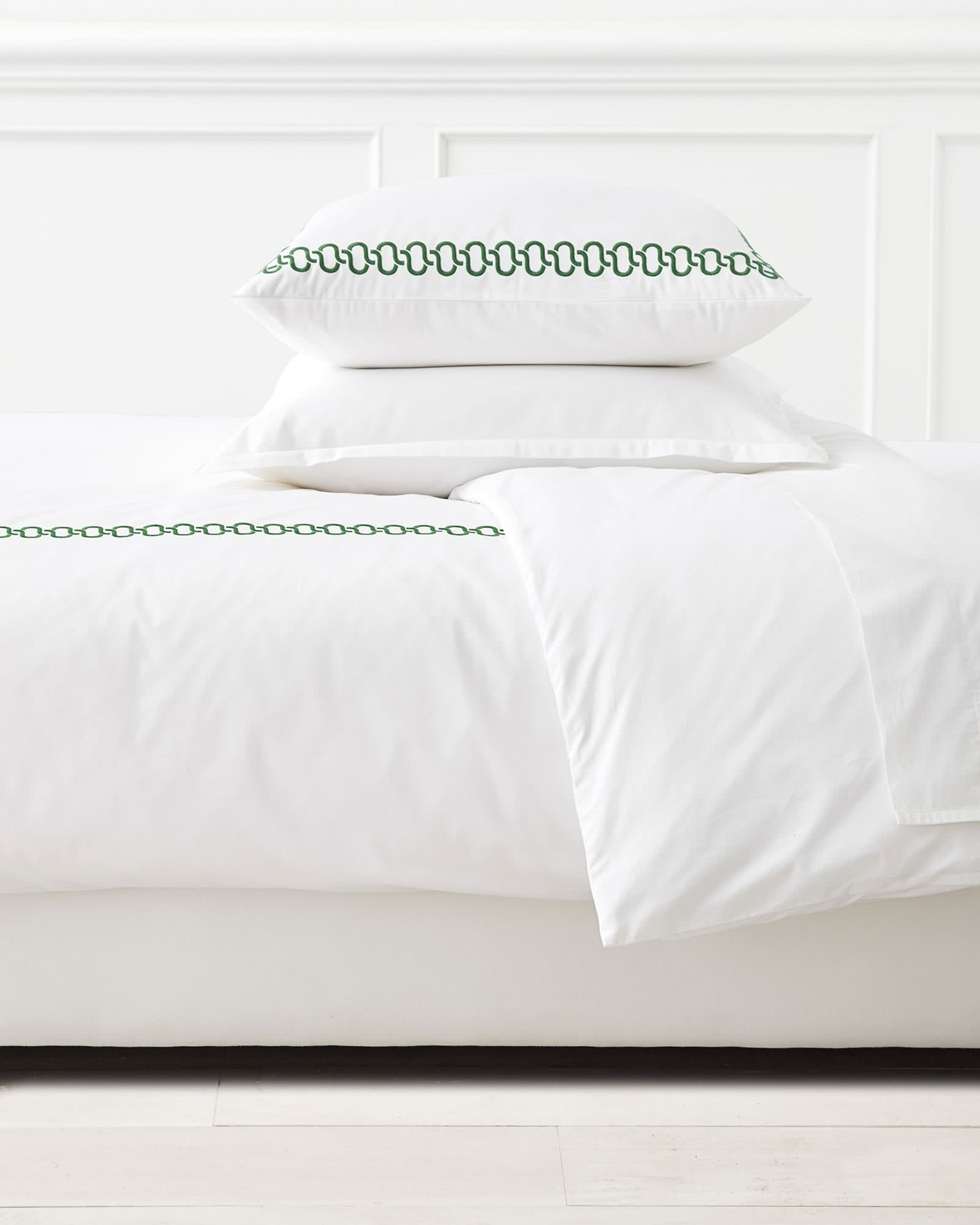 Savoy Embroidered Duvet Cover | Serena and Lily