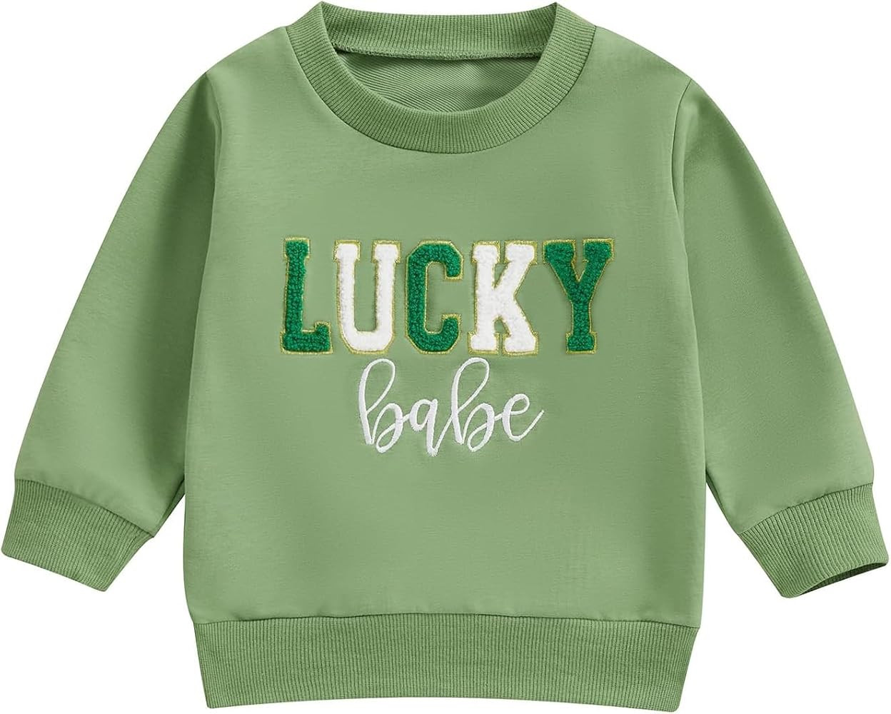 Toddler Baby Girl Long Sleeve Ruffle Sweatshirt Tops Basic Solid Color Oversized Sweater Shirts K... | Amazon (US)