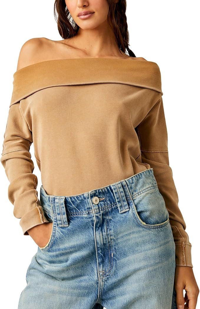 Free People Not The Same Tee for Women - Cotton Construction - Raw Seaming Throughout - Slouchy F... | Amazon (US)