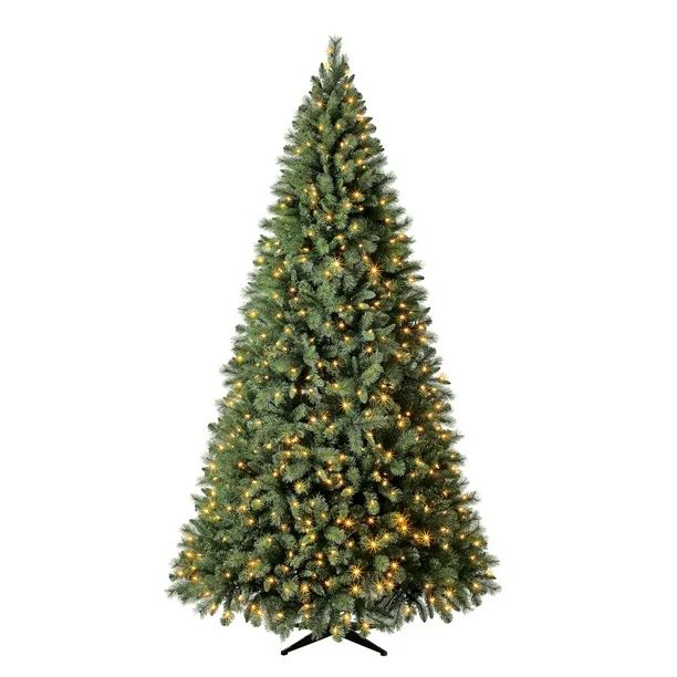 Holiday Time Prelit 850 LED Color-Changing Lights, Woodlake Spruce Artificial Christmas Tree, 9' ... | Walmart (US)