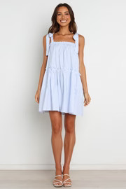 Selina Dress - Blue Stripe | Petal & Pup (US)