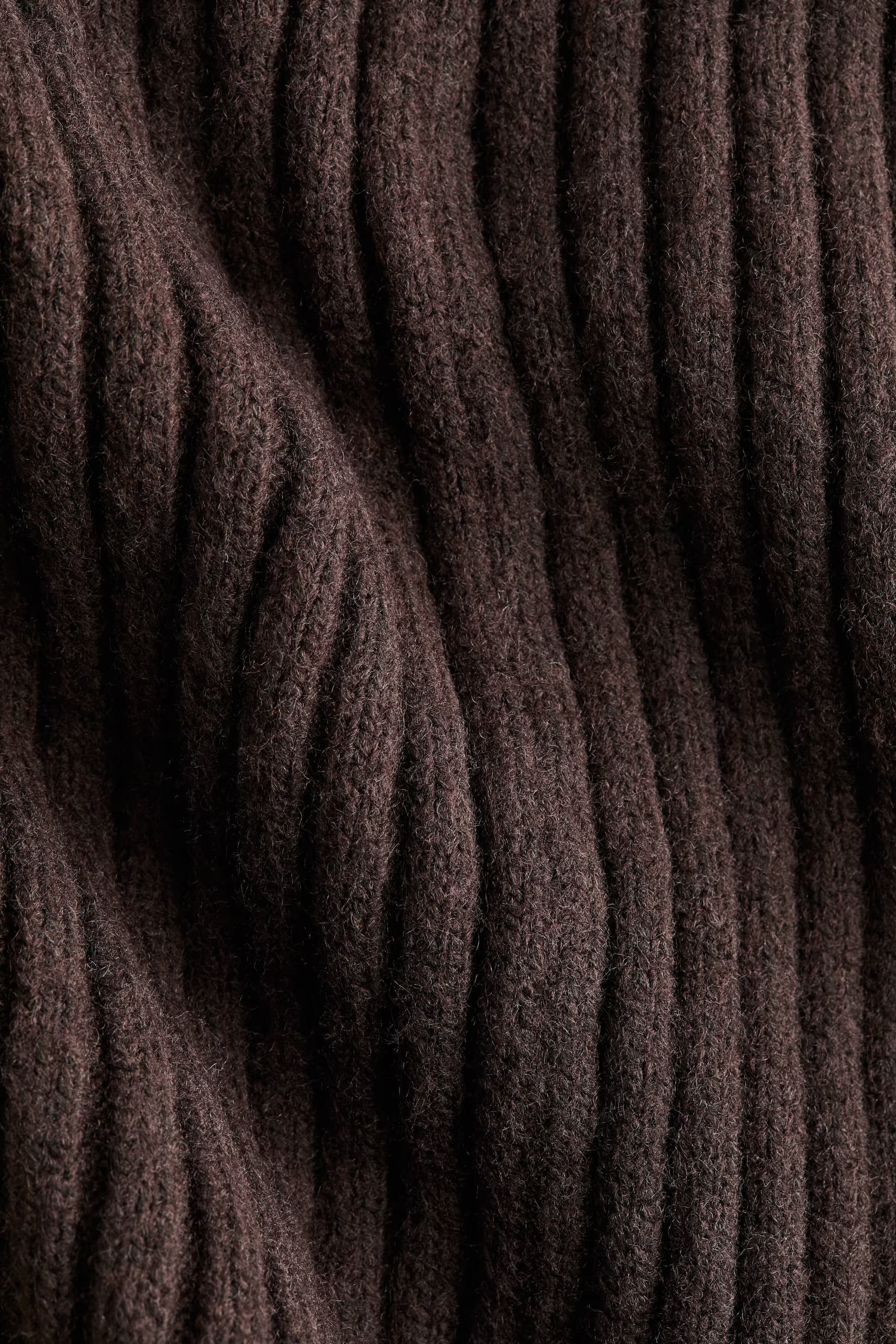 Rib-knit dress - Dark brown - Ladies | H&M GB | H&M (UK, MY, IN, SG, PH, TW, HK)