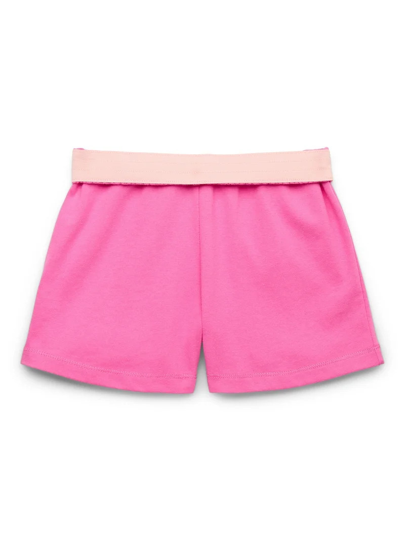 Wonder Nation Girls Kid Tough Knit Shorts, Sizes 4-18 & Plus | Walmart (US)