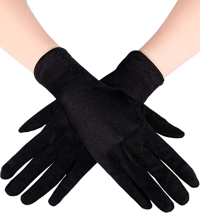 Sumind Short Opera Satin Gloves Women Bridal Wedding Banquet Evening Dress Glove for Tea Party 19... | Amazon (US)