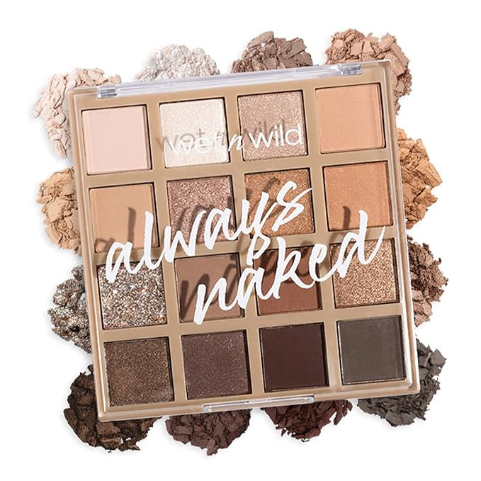 Wet n Wild Always Naked Eyeshadow Palette, Nude Neutral Eye Makeup, Blendable, Warm And Cool Nude... | Amazon (US)