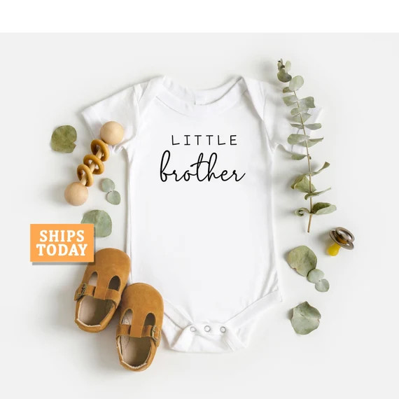 Little Brother Onesie, Little Brother Toddler Shirt, Cute Little Brother Onesie, Little brother s... | Etsy (US)