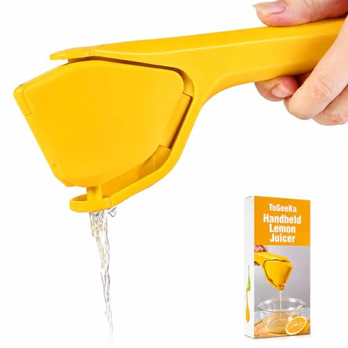 ToGeeKa Lemon Squeezer, Effortless Manual Flat Lime Juicer Squeezer, Hand Citrus Press, Folds Design For Saving Space Storage, Easy to Make Juice From Lemon, Lime, Cirtus, Orange, Fruits | Amazon (US)