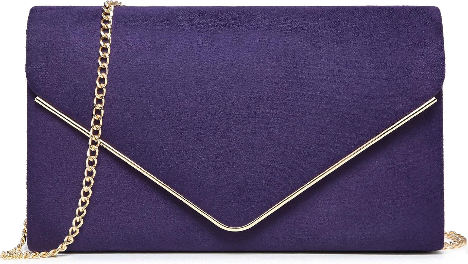 Dasein Women Faux Suede Evening Clutch Bags Formal Party Clutches Wedding Purses Cocktail Prom Cl... | Amazon (US)