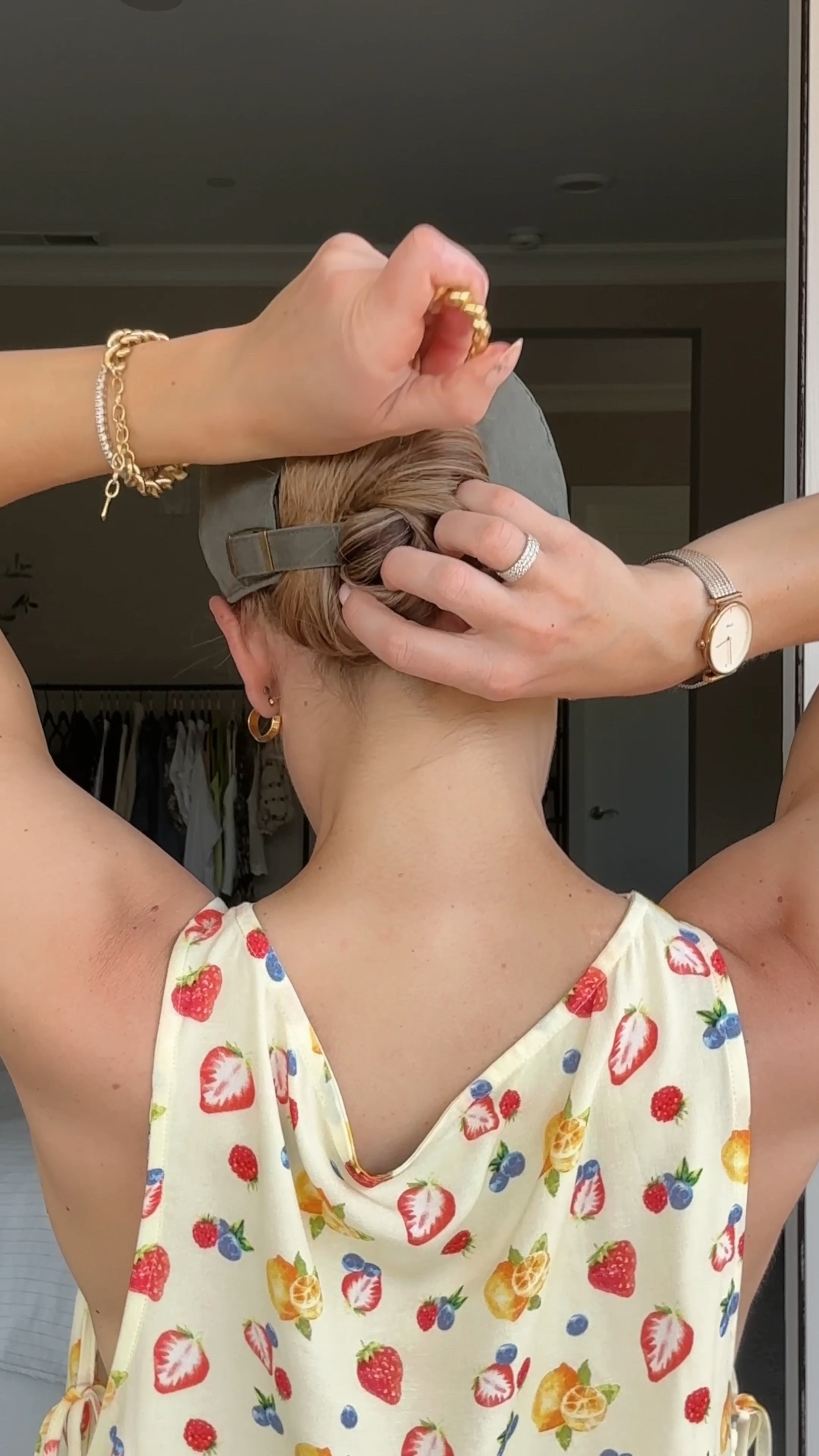 How to wear a hair pin with a baseball hat 🧢 

#LTKVideo #LTKBeauty #LTKSeasonal