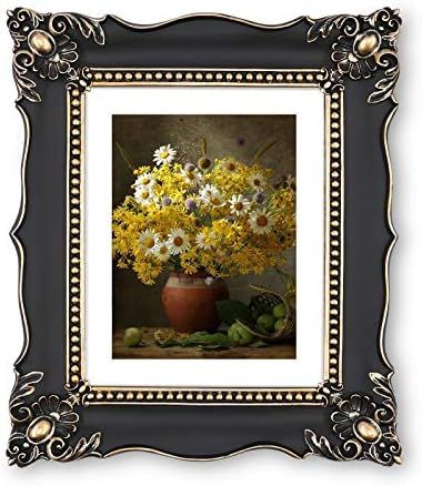Simon's Shop 8x10 Picture Frame Baroque Picture Frames 8 by 10 Vintage Frames for Picture Artwork in | Amazon (US)