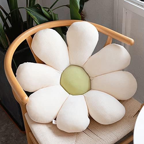 Daisy Flower Floor Pillow, 17.7'' Flower Plush Throw Pillow Flower Shape Cushion for Reading, Room,  | Amazon (US)