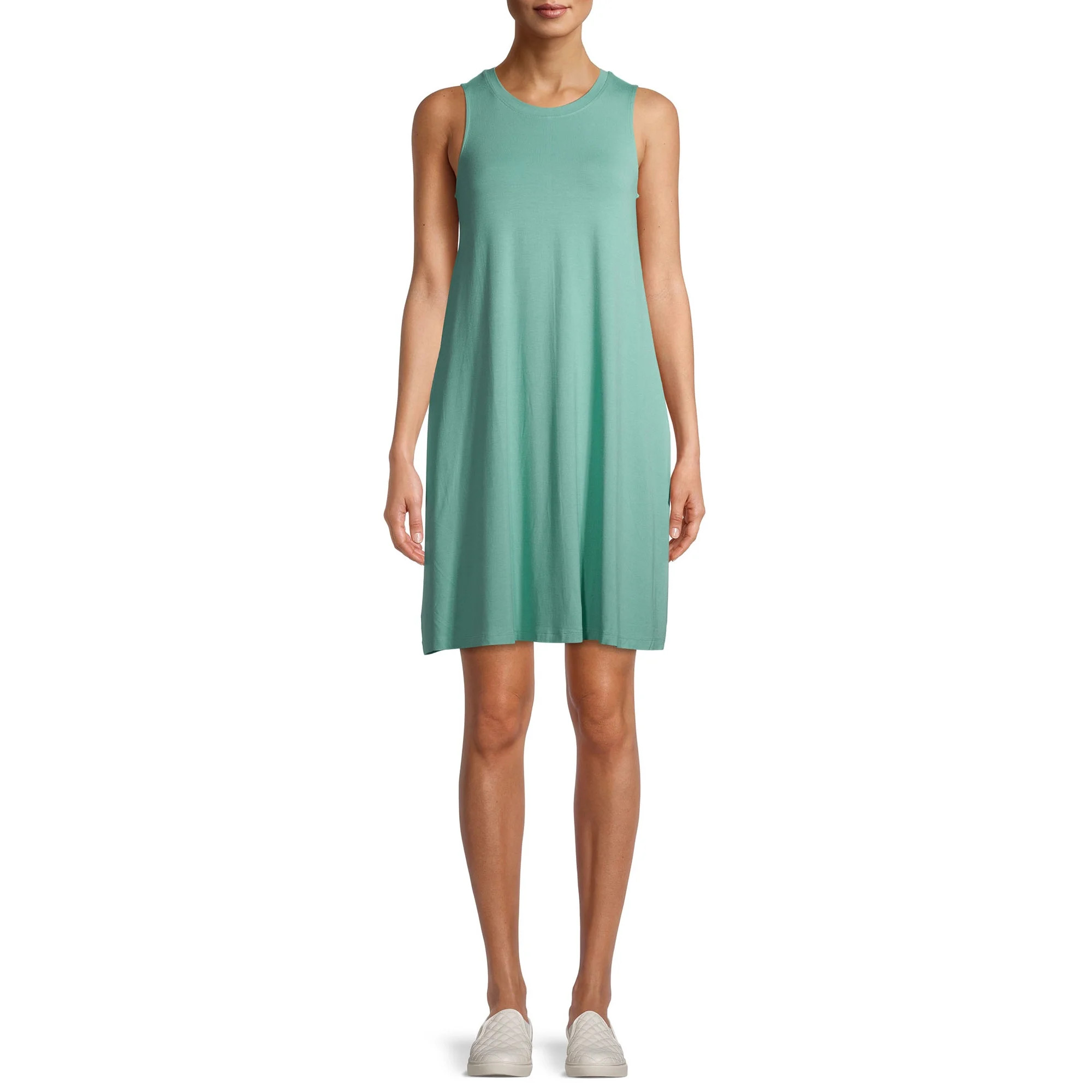 Time and Tru Women's Sleeveless Knit Dress | Walmart (US)