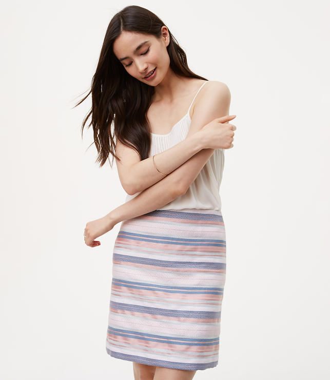 Striped Shift Skirt | LOFT