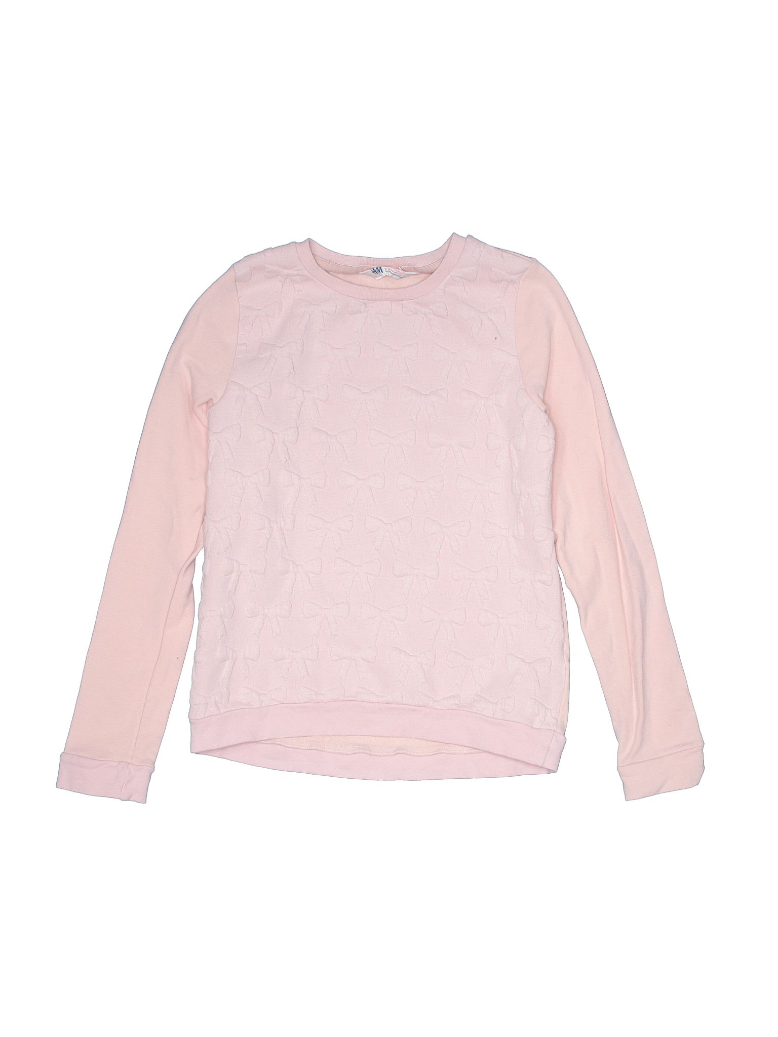 H&M Sweatshirt Size 8: Light Pink Girls Tops - 31584013 | thredUP