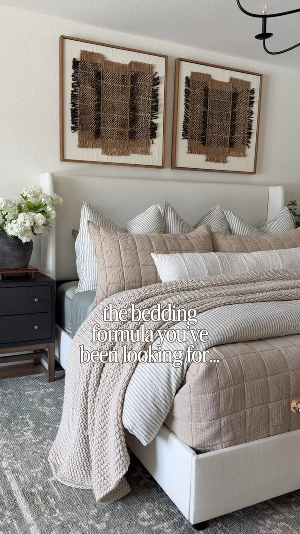 This Quince bedding combo is quickly becoming one of my favorites.