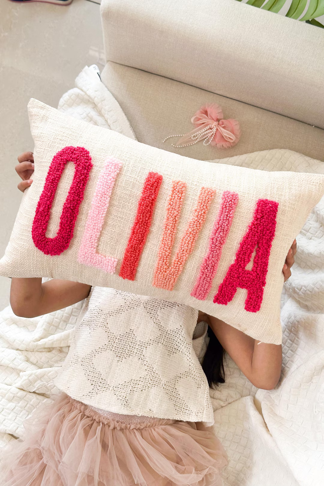 Personalized Name Pillow Cover Gift, Dorm Room Pillow Cover, Graduation Gift, Slumber Party Gift,... | Etsy (US)