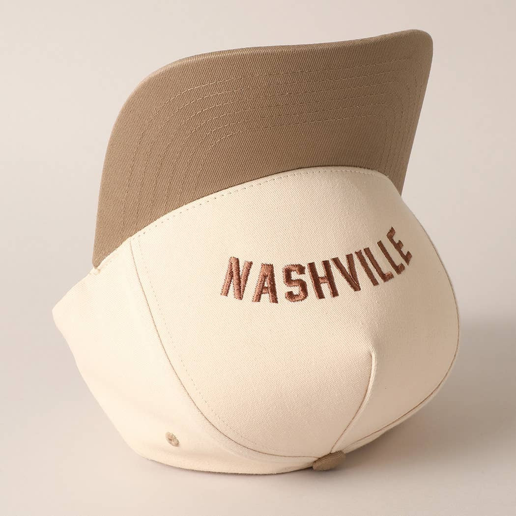 NASHVILLE UPSIDE DOWN TRUCKER HAT | Harper's Den