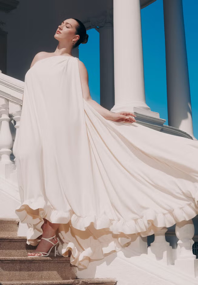Dramatic Ruffle Gown | Eloquii