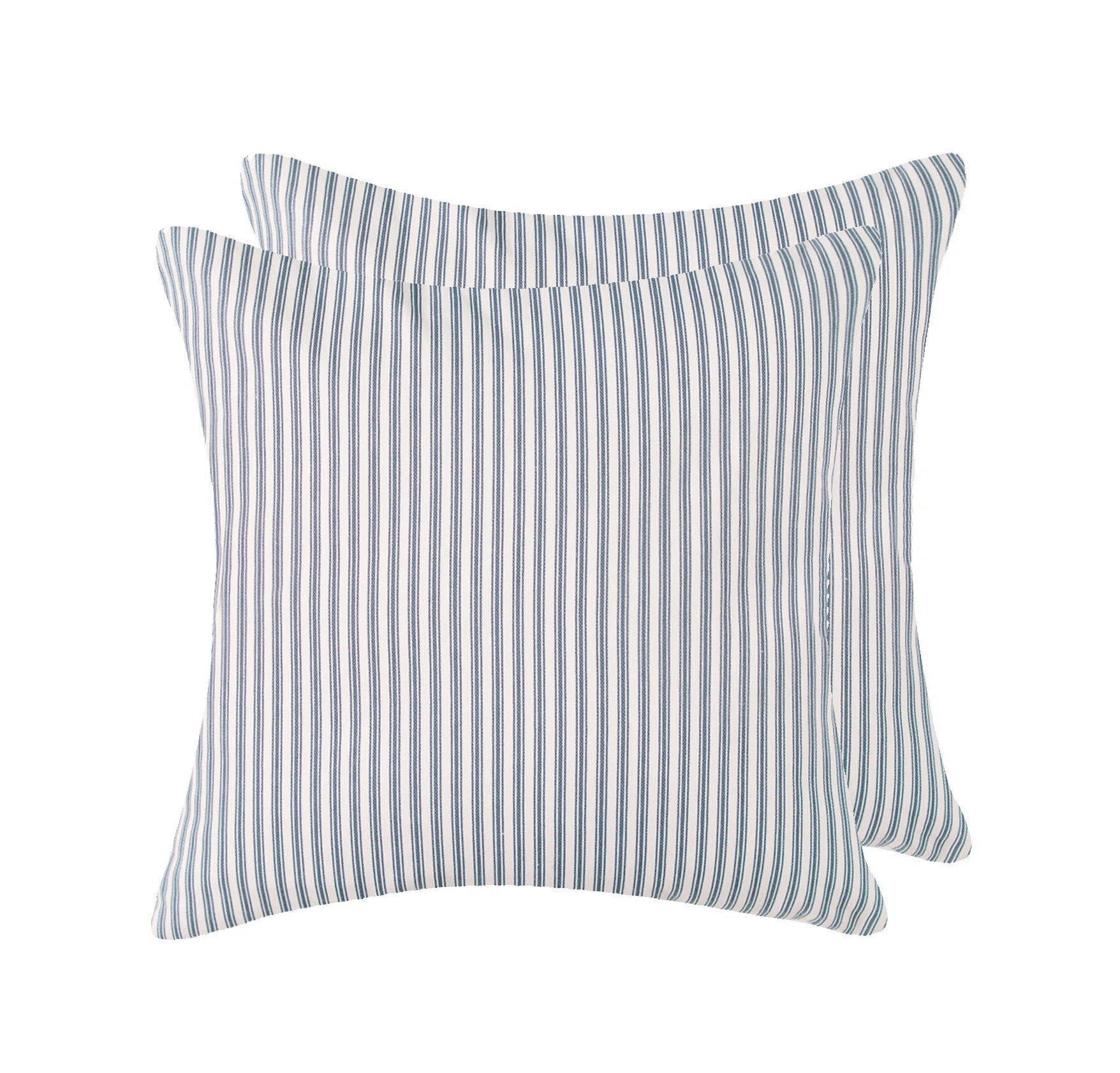 Peterborough Home VINTAGE TICKING  Square Cotton Pillow Cover "& Reviews" | Wayfair | Wayfair North America