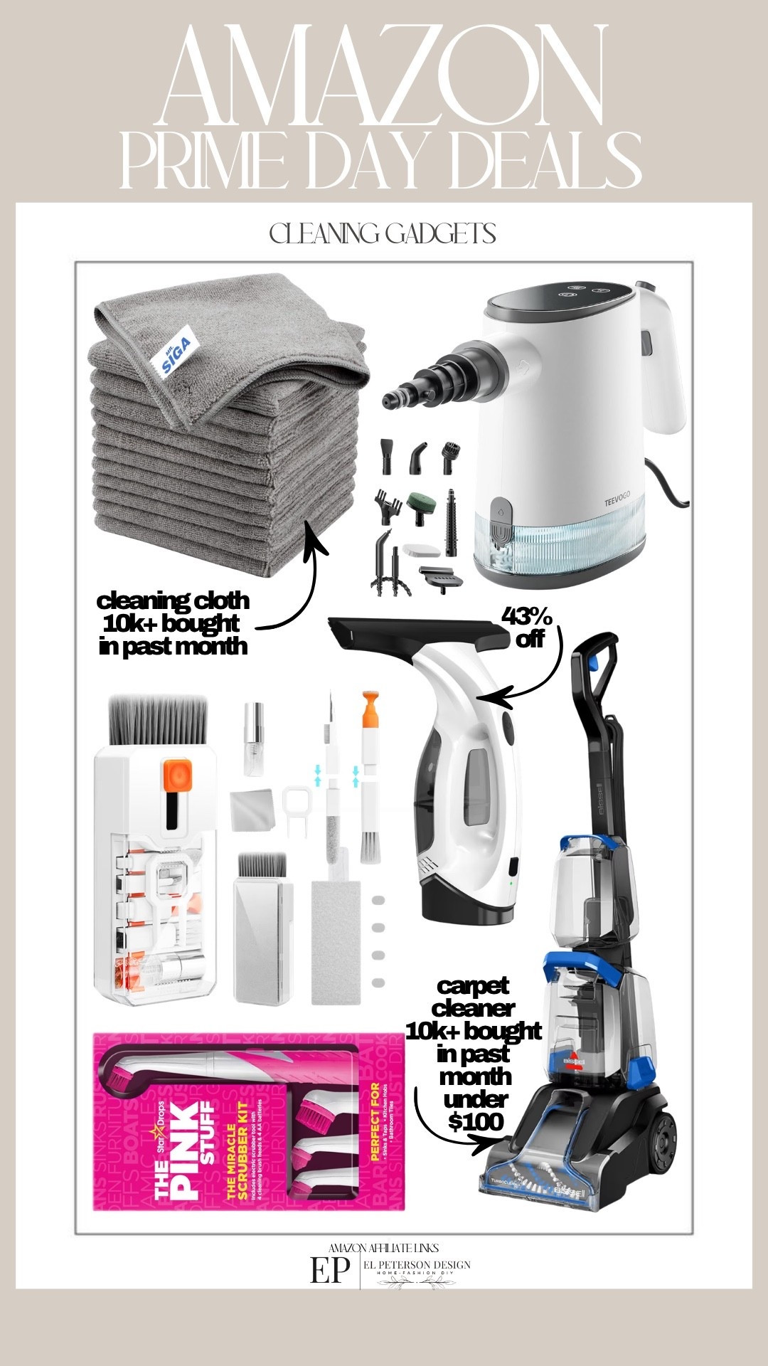 Amazon Prime Day 
Last Day
Cleaning cloth
Vacuum 
Cleaning spray
Cleaning brush
Automatic squeegees 
Keyboard cleaner

#LTKHome #LTKSaleAlert