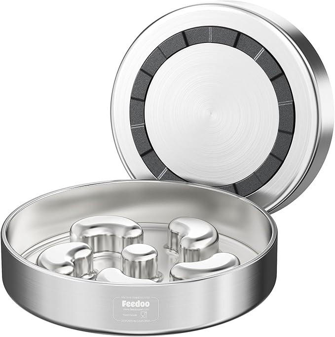 Slow Feeder Dog Bowl-2Cups for Medium Breeds, Double Wall Food-Grade Stainless Steel, Heavy Duty ... | Amazon (US)