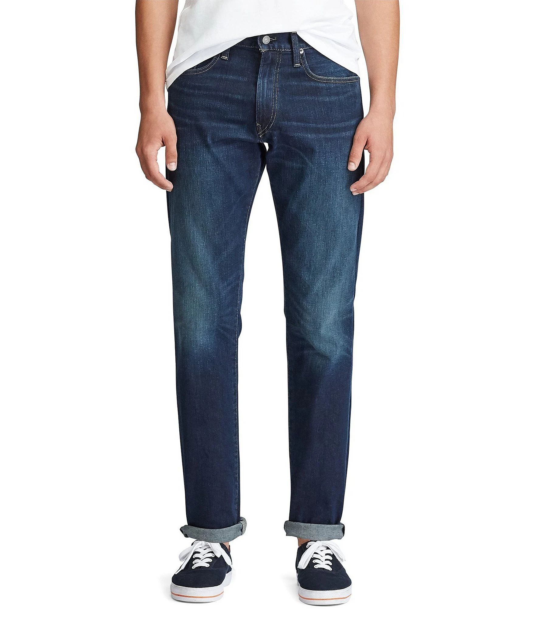 Hampton Relaxed Straight-Fit Stretch Jeans | Dillard's