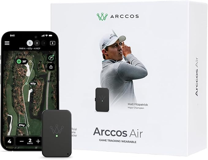 Arccos Air – Automatic Golf Game Tracking System with AI GPS Rangefinder & Strokes Gained Analy... | Amazon (US)