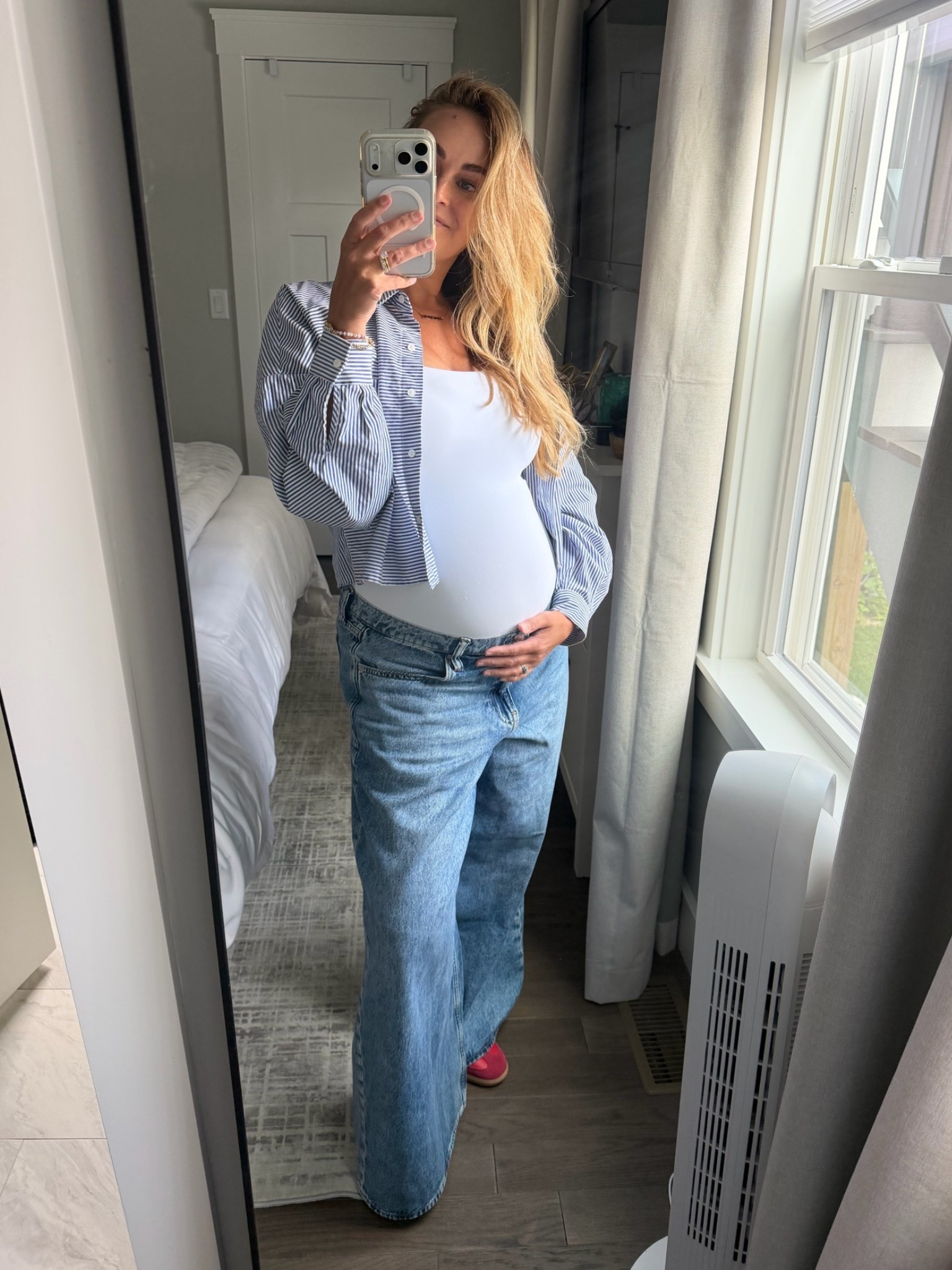 Best non-maternity maternity jeans. Size up 2-3 sizes.

I sized up two sizes and opted for the short length and they’re perfect.

#LTKmomlife #LTKBump #LTKootd