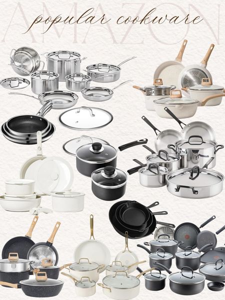 Amazon Highly rated and popular cookware sets for every type of cooking! A set keeps your kitchen organized too! #Founditonamazon #amazonhome #inspire Amazon kitchen, Amazon home 

#LTKfindsunder100 #LTKhome #LTKstyletip