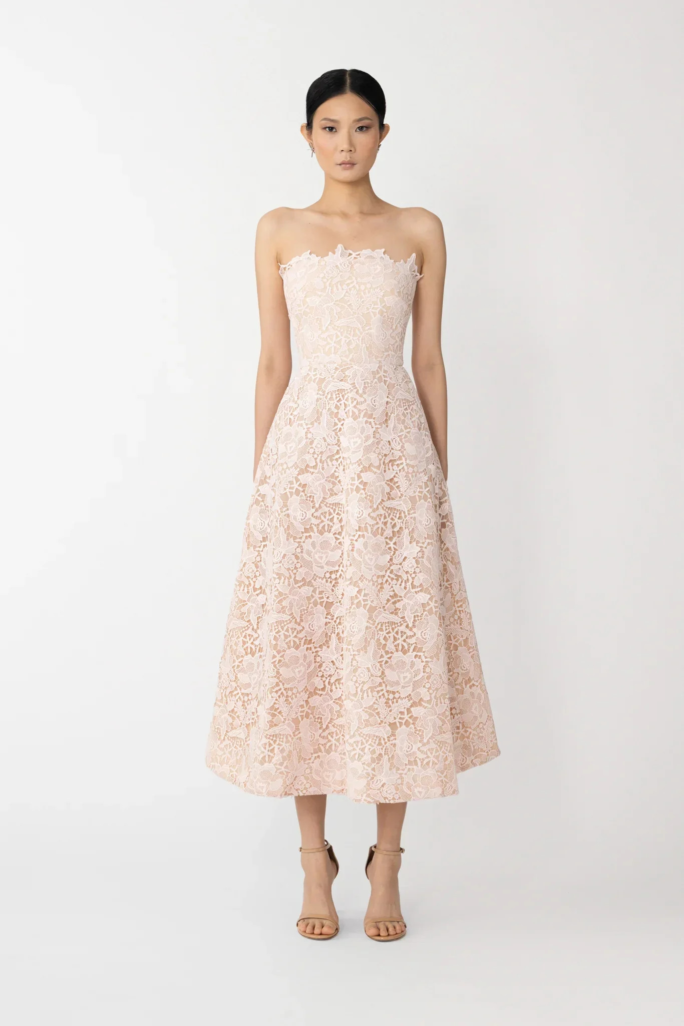 Rosalia Lace Midi Dress | Sau Lee
