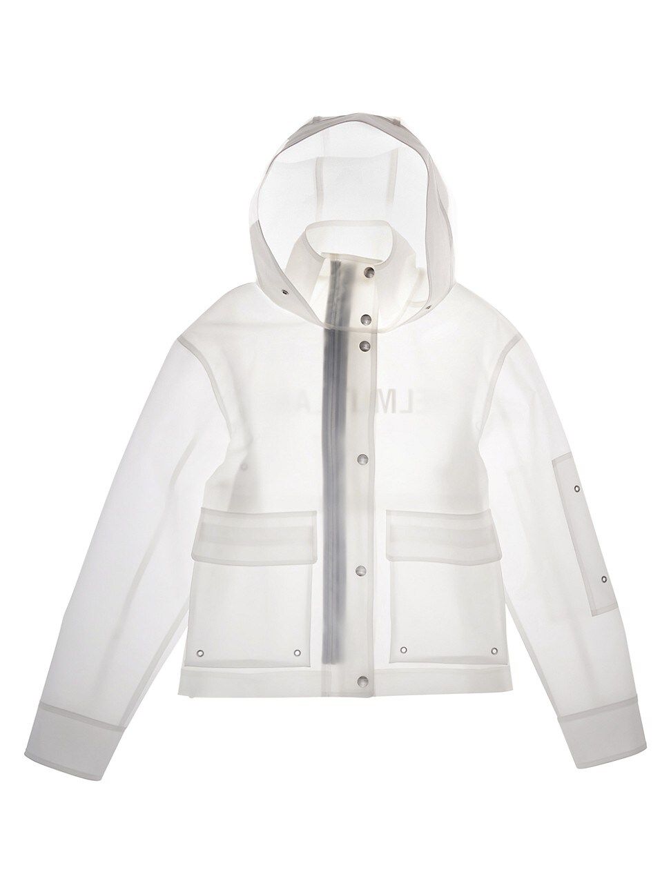 Helmut Lang Women's Vinyl Rain Jacket - Powdered Ecru - Size Medium | Saks Fifth Avenue