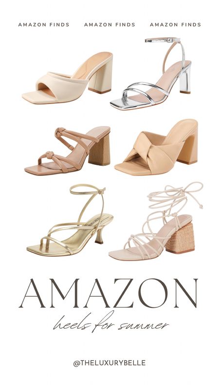 Amazon heels for summer! 

#LTKSeasonal #LTKShoeCrush #LTKStyleTip