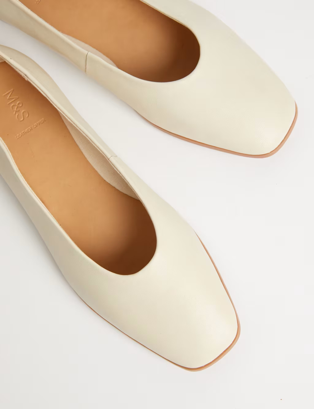 Leather Square Toe Ballet Pumps | Marks & Spencer (UK)