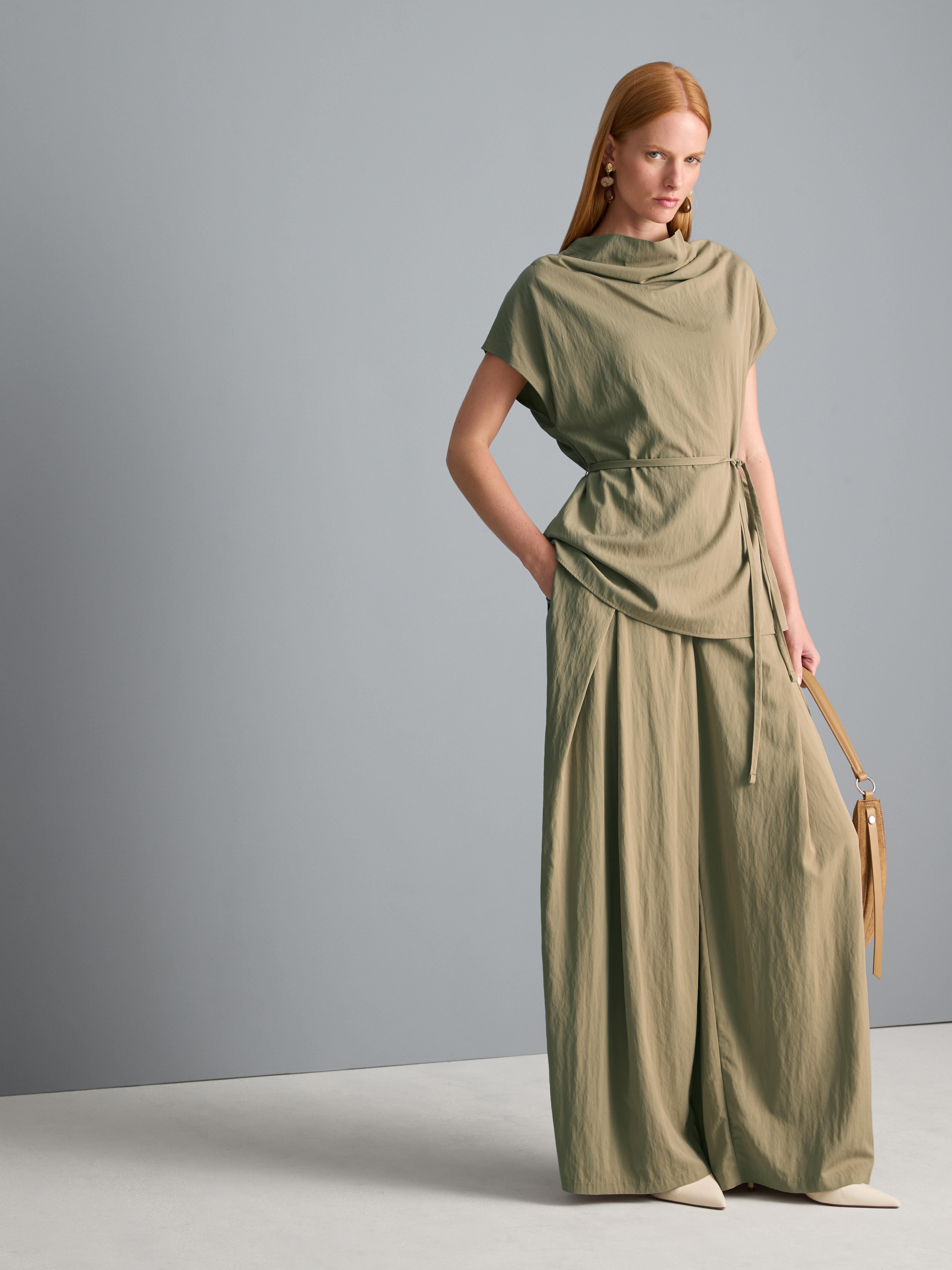 Cowl Neck Tie Side Blouse | Primark UK
