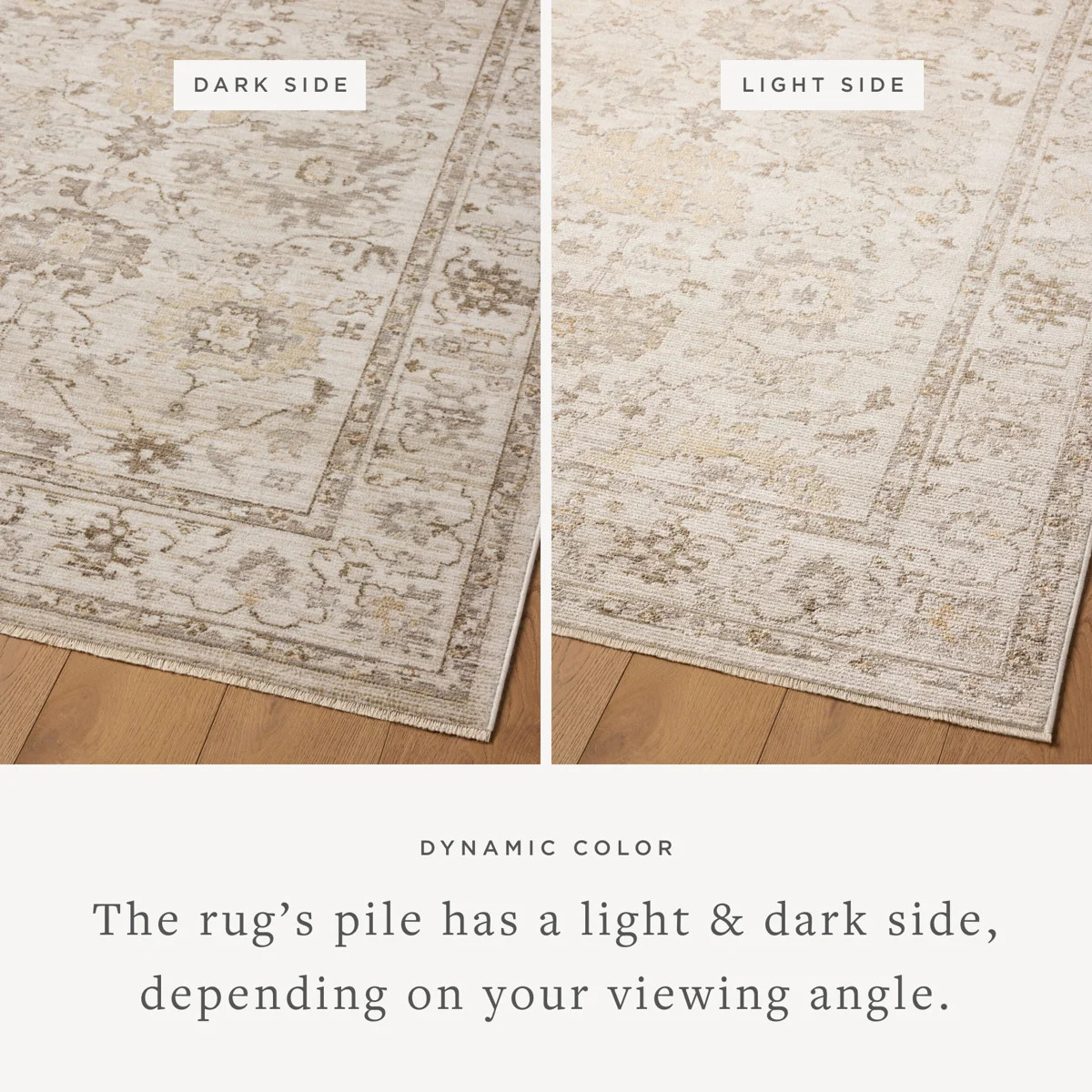 Magnolia Home by Joanna Gaines x Loloi Pace Natural / Stone Area Rug | Wayfair North America