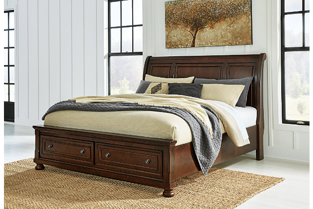 Porter King Sleigh Storage Bed | Ashley Homestore