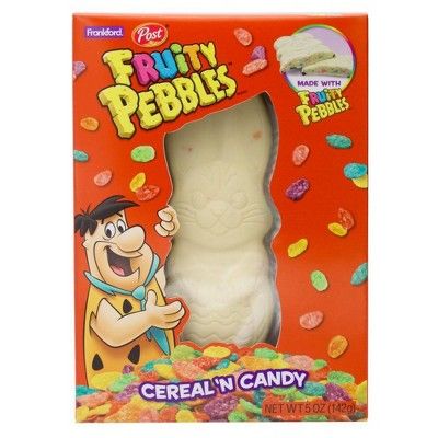 Fruity Pebbles Easter White Chocolate Solid Bunny - 5oz | Target