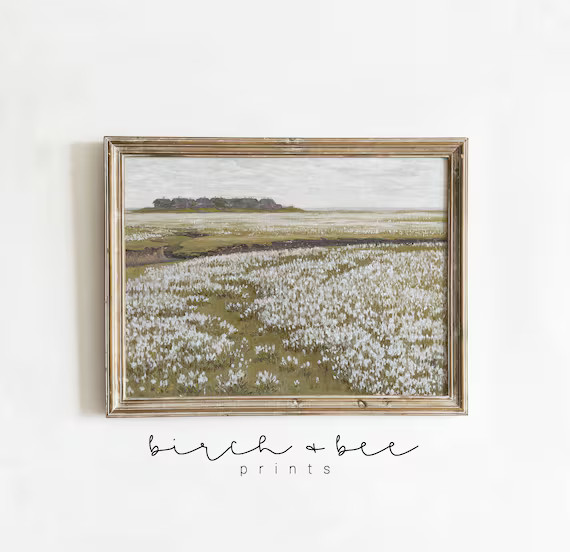 Meadow Painting  Vintage Spring Meadow  Country Landscape | Etsy | Etsy (US)