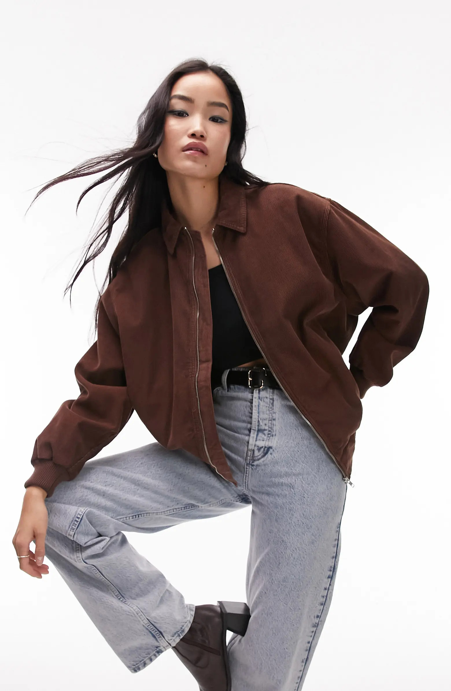 Oversize Corduroy Bomber Jacket | Nordstrom